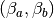 (\beta_a,\beta_b)