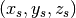 (x_s,y_s,z_s)